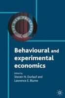 Behavioural and Experimental Economics 0230238688 Book Cover