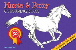 Horse and Pony Colouring Pad (Colouring Book) 1909763225 Book Cover