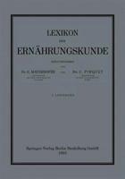 Lexikon Der Ernahrungskunde 3709121256 Book Cover