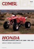 Honda: Trx250R/Fourtrax 250R & Atc 250R, 1985-1989 (Clymer Motorcycle Repair Series) (Clymer Motorcycle Repair Series) 0892875402 Book Cover