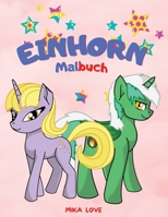 Einhorn-Malbuch: F�r Kinder 2-4-6 Jahre, Malspa�, Einhorn-Malbuch f�r Kinder. 8951652033 Book Cover