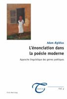 L'énonciation dans la poésie moderne 9052018154 Book Cover