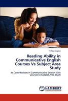 Reading Ability in Communicative English Courses Vs Subject Area Study 3846533238 Book Cover