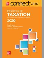 Connect Access Card for Principles of Taxation for Business and Investment Planning 2020 Edition 126043317X Book Cover