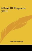 A Book of Programs 1165259982 Book Cover