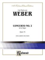 Concerto No.2, Op.74 in E-flat Major: for Clarinet in B-flat and Orchestra 0769297889 Book Cover
