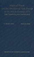 Matro Of Pitane and the Tradition Of Epic Parody in the Fourth Century BCE: Text, Translation, and Commentary (American Classical Studies) 0788506153 Book Cover