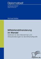 Mittelstandsfinanzierung Im Wandel 3836651645 Book Cover