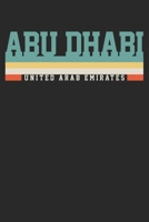 Notebook: Abu Dhabi VAE Ruled 6x9 120 Pages 1690815558 Book Cover