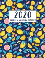 2020 Planner Weekly and Monthly : Pretty Cute Lemon Citrus Schedule Organizer, Jan 1, 2020 to Dec 31, 2020, 8. 5 X 11 Inches (21. 59 X 27. 94 Cm) 1670273199 Book Cover