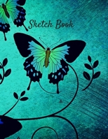 Sketch Book: Butterfly Themed Personalized Artist Sketchbook For Drawing and Creative Doodling 1676031626 Book Cover