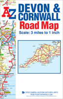 Devon  Cornwall A-Z Road Map 1843489449 Book Cover