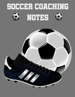 Soccer Coaching Notes: For soccer coaches to use to plan games - Includes a pitch diagram to sketch out strategies and room for coaching notes. 1707598703 Book Cover