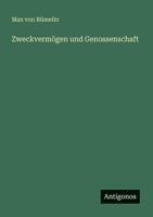 Zweckvermögen und Genossenschaft 3368486047 Book Cover