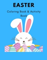 Easter Coloring Book Activity Book: Word Search coloring Book Easter for kids B08XFP93D7 Book Cover