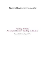 Reading at Risk: A Survey of Literary Reading in America 1522986847 Book Cover
