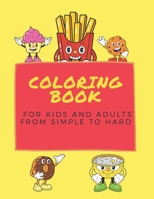 coloring book for kids and adults from simple to hard B08SB3786R Book Cover