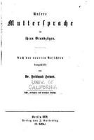 Unsere Muttersprache in ihren Grundz�gen 1533336598 Book Cover