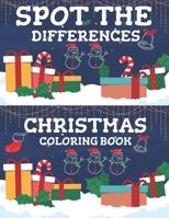 Spot the Differences Christmas Coloring Book: Cute Christmas Spot the differences Coloring Book for kids - Search & Find Fun B08PJJHXW2 Book Cover