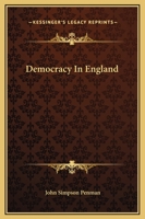 Democracy In England 1162914092 Book Cover