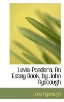 Levia-pondera; an essay book 053065170X Book Cover