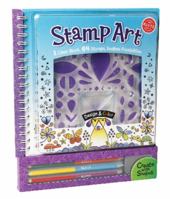 Stamp Art [With Colored Pencils and Stamp Designs] 0545346266 Book Cover