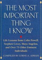 The Most Important Thing I Know 1567313531 Book Cover