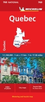 Michelin Quebec Map 760 2067208748 Book Cover