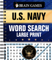 Brain Games - U.S. Navy Word Search - Large Print 1639389253 Book Cover