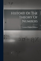 History Of The Theory Of Numbers 1016453906 Book Cover