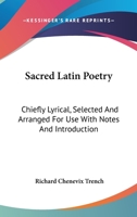 Sacred Latin Poetry 1162923318 Book Cover