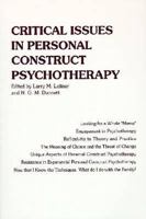 Critical Issues in Personal Construct Psychotherapy 0894645196 Book Cover