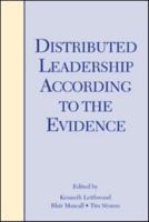 Distributed Leadership According to the Evidence 0415992176 Book Cover