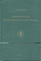 One God, One Law: Philo of Alexandria on the Mosaic and Greco-Roman Law (Ancient Mediterranean and Medieval Texts and Contexts, 2) 0391041908 Book Cover