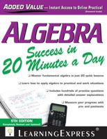 Algebra Success in 20 Minutes a Day (Learning Express Skill Builders) 1576852768 Book Cover