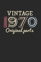 Notebook: 50Th Birthday Retro 70S 1970 Vintage Gifts 120 Pages, 6X9 Inches, Graph Paper 1677545739 Book Cover