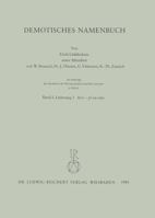 Demotisches Namenbuch: Lieferung 3 3882261633 Book Cover