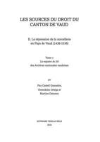 La Repression de la Sorcellerie En Pays de Vaud (1438-1536): Tome 1 Le Registre AC 29 Des Archives Cantonales Vaudoises - Tome 2 La Documentation Eparse 3796544991 Book Cover