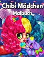 Chibi Mädchen Malbuch für Kinder und Erwachsene (MED Buch): Mit entzückenden Kawaii-Charakteren aus der skurrilen Welt des Anime, mit Manga-Szenen, entspannend und stressabbauend B09TDW84MK Book Cover
