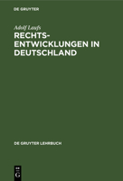 Rechtsentwicklungen in Deutschland 389949301X Book Cover