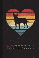 Notebook: English Bull Terrier Lover Gifts Present for Pet Owner Silhouette Blank Lined Notebook for Dog Mom Dad Cool Gift Idea for Men Women Kids Journal Thanksgiving Birthday Journal for Her Him 1673436501 Book Cover