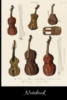 Notebook: Gift for Viola player, Viola Teacher, Vintage Viola, Antique (6" x 9" Lined Notebook, 110 Pages) 1087040302 Book Cover