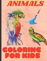 ANIMAL COLORING BOOK FOR KIDS: animals Coloring Book B08QGNJ9DN Book Cover