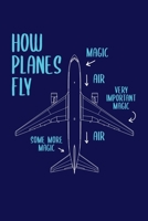 How Planes Fly Magic Air Very Important Magic Some More Magic Air: Airplane Notebook, Funny Pilot Notebook, Aviation School, Planes Engineering Lover, Pilots Gifts 1671256638 Book Cover