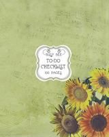 To-Do Checklist: Large To-Do List Notebook with Checkboxes for Daily Tasks and Staying Organized Sunflower on Vintage Paper 1095698486 Book Cover