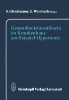 Gesundheitsbewusstsein Im Krankenhaus Am Beispiel Hypertonie 3798509077 Book Cover