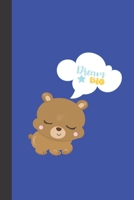 Dream big: small lined Woodland Bear Notebook / Travel Journal to write in (6'' x 9'') 120 pages 1671915798 Book Cover