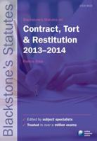 Blackstone's Statutes on Contract, Tort & Restitution, 2012-2013 019870951X Book Cover