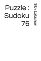 Puzzle: Sudoku 76 B0F78711QQ Book Cover