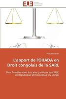 L'Apport de L'Ohada En Droit Congolais de La Sarl 3841781101 Book Cover